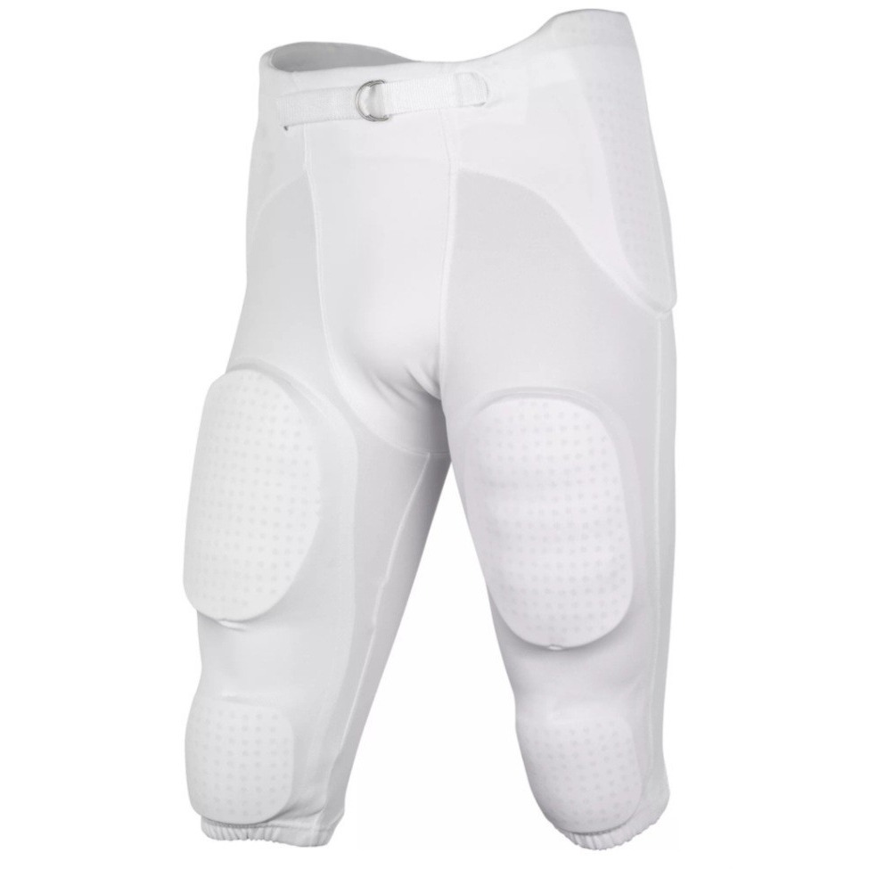 Champro Adult 7-Pad Integrated Football White Pants Sz Small